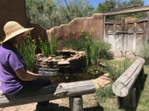 Barbara at Pond