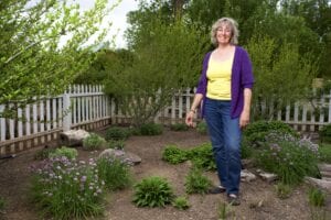 Barbara Dawson in the Garden
